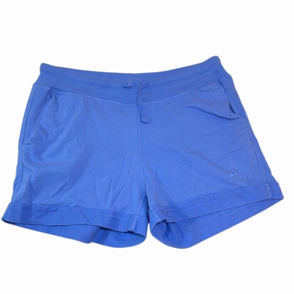Cuffy's Cape Cod Lounge Shorts Womens 2XL Blue Knit Drawstring Waist